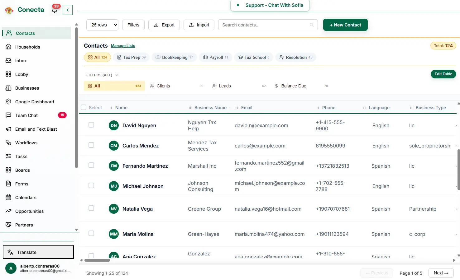 CRM Dashboard